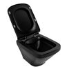 Унитаз подвесной безободковый BelBagno SELA, черный BB3201CHR-MB/BB3201SC-MB