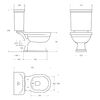 Унитаз-компакт безободковый BelBagno BOHEME BB115CPR/BB115SC