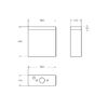 Унитаз-компакт безободковый со смывом TORNADO BelBagno LUCE-TOR BB2197CP-TOR/SC/BB2197T