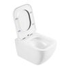 BelBagno ALPINA Унитаз подвесной безободковый с сиденьем дюропласт soft close, BB10100CHR/SC