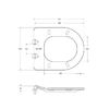 BelBagno LOTO Чаша унитаза подвесного c креплением и сиденьем дюропласт soft close BB070CHR/SC