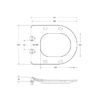 BelBagno UNO Чаша унитаза подвесного c креплением и сиденьем дюропласт soft close BB3105CHR/SC