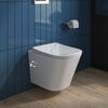 BelBagno DUE Унитаз подвесной с сиденьем и креплением с функцией биде и смесителем BB3103CHR-BS/SC