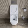LUCE-TOR Унитаз подвесной безободковый с сиденьем дюропласт soft close, BB076CH-TOR/SC