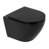 Комплект 4 в 1 Унитаз подвесной BelBagno COLORATO BB062CHR-MB с сиденьем BB062SC-MB + Система инсталляции для унитазов BelBagno BB002-80 с кнопкой смыва BB007-PR-NERO.M