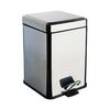 B9211.CR Colombo Black&White Ведро с крышкой, педаль, 5л, цвет: хром