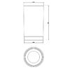 GESSI Emporio Accessories Стакан настольный, сатинированное стекло, держатель Finox Brushed Nickel 38833#149