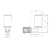 Gessi Emporio accessories Стакан настенный, сатинированное стекло, цвет: Chrome 38809#031