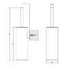 Gessi Emporio accessories Ершик настенный, цвет: Chrome 38957#031
