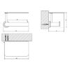 Gessi Emporio accessories Настенный держатель для туалетной бумаги с крышкой, цвет: Black XL 38855#299