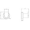 Gessi Emporio accessories Крючок настенный, цвет: Black XL 38921#299