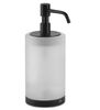 GESSI Emporio Accessories Дозатор для жидкого мыла настольный, сатинированное стекло, фурнитура Black XL 38839#299