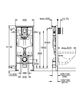 Инсталляция Grohe Rapid SL 38772001 (3 в 1 в сборе) в комплекте с клавишей