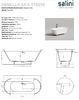 Ванна Salini ORNELLA AXIS OVAL 190х90 материал S-Sense 103412M покрытие Матовое
