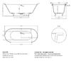 Ванна Salini ORNELLA AXIS OVAL 190х90 материал S-Sense 103412M покрытие Матовое