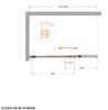 Душевая шторка на ванну с фиксированным креплением одной створки CEZARES SLIDER-FIX-VF-11-90/150-C-NERO