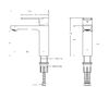 Смеситель для раковины с донным клапаном CEZARES STYLUS-LS-IN, цвет Сатин