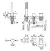 Смеситель на борт ванны CEZARES PORTA-BVDM3-BIO, цвет Белый матовый