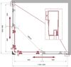 Душевой уголок BelBagno UNO-195-AH-2-120/100-CH-CR