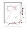 Душевой уголок BelBagno UNO-195-AH-2-120/90-CH-CR