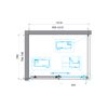 Душевой уголок BelBagno UNO-195-AH-1-100/80-C-Cr