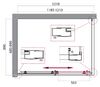 Душевой уголок BelBagno UNO-195-AH-1-120/90-C-Cr