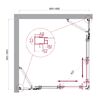 Душевой уголок BelBagno LUCE-A-22-80+20-C-Cr