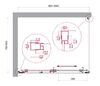 Душевой уголок BelBagno LUCE-AH-1-100/80-C-Cr