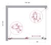 Душевой уголок BelBagno LUCE-AH-1-120/100-C-Cr