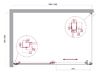Душевой уголок BelBagno LUCE-AH-1-150/100-C-Cr