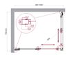 Душевой уголок BelBagno LUCE-AH-2-100/80-C-Cr