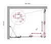 Душевой уголок BelBagno LUCE-AH-21-100/80-C-Cr