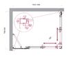 Душевой уголок BelBagno LUCE-AH-21-105/80-C-Cr