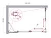 Душевой уголок BelBagno LUCE-AH-21-120/80-C-Cr