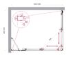 Душевой уголок BelBagno LUCE-AH-21-125/100-C-Cr