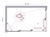 Душевой уголок BelBagno LUCE-AH-21-150/90-C-Cr