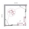 Душевой уголок BelBagno LUCE-AH-22-105/100-C-Cr