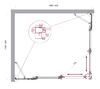 Душевой уголок BelBagno LUCE-AH-22-140/120-C-Cr