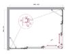 Душевой уголок BelBagno LUCE-AH-22-150/110-C-Cr
