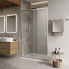Душевая дверь BelBagno LUCE-BF-1-100-C-Cr, стекло прозрачное, регулировка 98,5-101,5 см