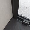 Душевая дверь BelBagno LUCE-BF-1-120-C-NERO, стекло прозрачное, регулировка 118,5-121,5 см