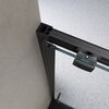 Душевая дверь BelBagno LUCE-BF-1-120-C-NERO, стекло прозрачное, регулировка 118,5-121,5 см