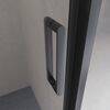 Душевая дверь BelBagno LUCE-BF-1-120-C-NERO, стекло прозрачное, регулировка 118,5-121,5 см