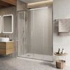 Душевая дверь BelBagno LUCE-BF-2-160-C-Cr, стекло прозрачное, регулировка 158,5-161,5 см