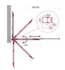 Душевая шторка на ванну BelBagno LUCE-VF-11-90/145-P-Cr