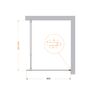 Душевая перегородка BelBagno KRAFT-L-1-80-C-Cr