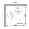 Душевой уголок BelBagno LUCE-A-2-100-C-ORO