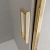 Душевая дверь BelBagno LUCE-BF-1-100-C-ORO, стекло прозрачное, регулировка 98,5-101,5 см
