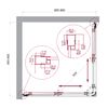 Душевой уголок BelBagno LUCE-A-2-90-P-ORO