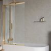 Душевая шторка на ванну BelBagno LUCE-VF-11-90/145-C-ORO